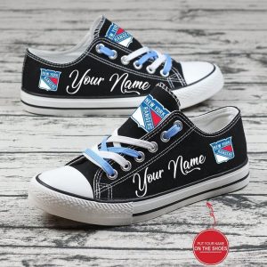 Personalized New York Rangers NHL Hockey Gift For Fans Low Top Custom Canvas Shoes LT0196