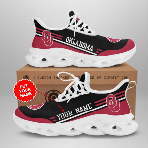Personalized Oklahoma Sooners Max Soul Shoes For Fan MSS0537