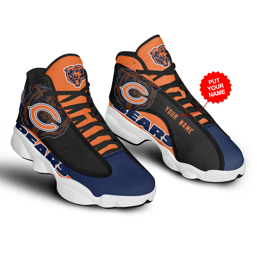 Personalized-Shoes-02-Chicago-Bears-Jordan-13-Customized-Name-1