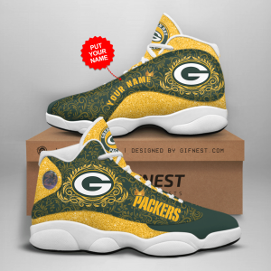 Personalized Shoes 02 Green Bay Packer Jordan 13 Customized Name JD130784