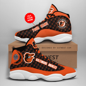 Personalized Shoes Baltimore Orioles Jordan 13 Custom Name JD130572
