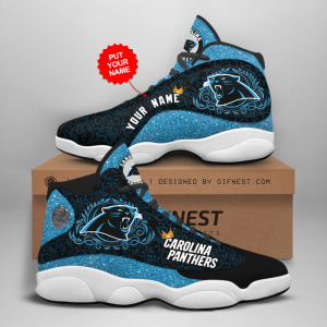 Personalized Shoes Carolina Panthers Jordan 13 Customized Name JD130214