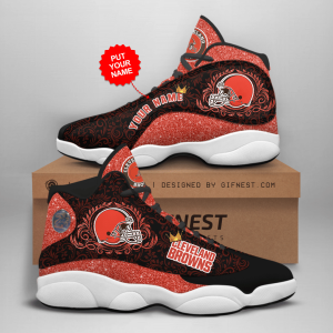 Personalized Shoes Cleveland Browns Jordan 13 Customized Name JD130762