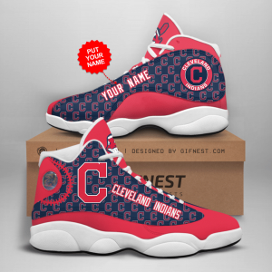 Personalized Shoes Cleveland Indians Jordan 13 Custom Name JD130746