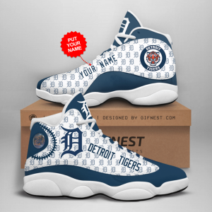 Personalized Shoes Detroit Tigers Jordan 13 Custom Name JD130223