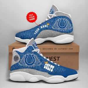 Personalized Shoes Indianapolis Colts Jordan 13 Customized Name JD130715