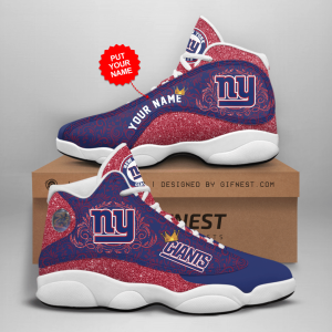 Personalized Shoes New York Giants Jordan 13 Customized Name JD130690