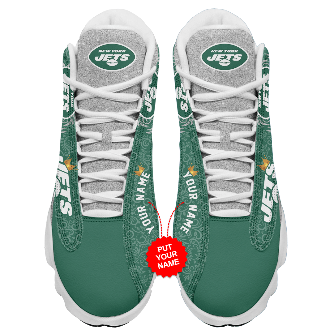Personalized-Shoes-New-York-Jets-Jordan-13-Customized-Name-2