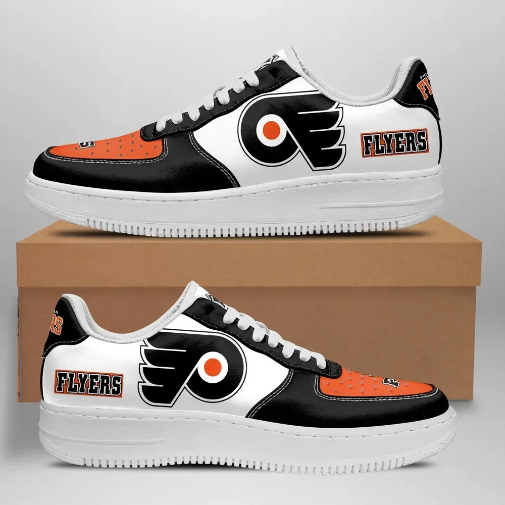 Philadelphia-Flyers-Nike-Air-Force-Shoes-Unique-Hockey-Custom-Sneakers Philadelphia Flyers Nike Air Force Shoes Unique Hockey Custom Sneakers