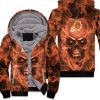 Phoenix Suns Nba Fans Skull Unisex Fleece Hoodie