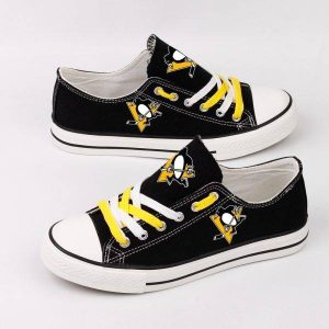 Pittsburgh Penguins NHL Hockey 2 Gift For Fans Low Top Custom Canvas Shoes LT0351