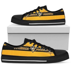 Pittsburgh Penguins NHL Hockey 6 Low Top Sneakers Low Top Shoes LT0053