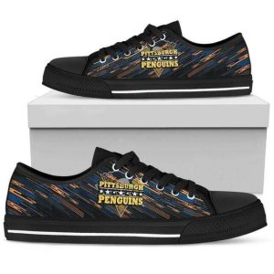 Pittsburgh Penguins NHL Hockey 2 Low Top Sneakers Low Top Shoes LT0523