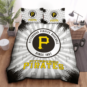 Pittsburgh Pirates Duvet Cover Pillowcase Bedding Set BS2454