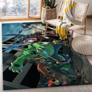 Pokemon Avengers Anime Movies 2 Area Rug Living Room And Bed Room Rug R1803