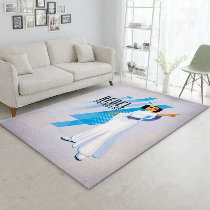 Princess Leia Star Wars Movie Area Rug Living Room And Bed Room Rug