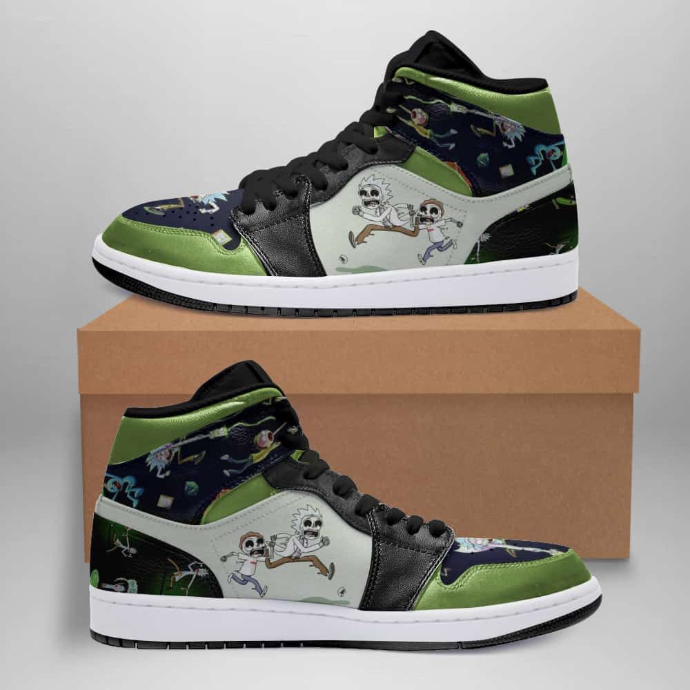 custom rick and morty jordans
