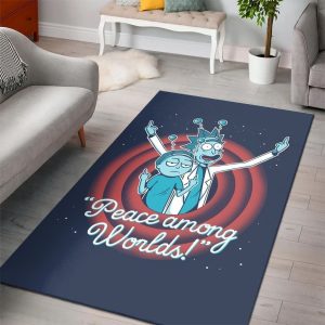 Rick And Morty Living Room Cartoon Floor Carpet Rectangle Rug R2594