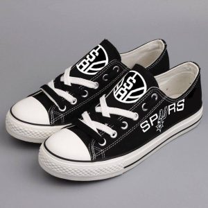 San Antonio Spurs NBA Basketball Gift For Fans Low Top Custom Canvas Shoes LT0334