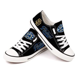 San Diego Padres MLB Baseball 3 Gift For Fans Low Top Custom Canvas Shoes