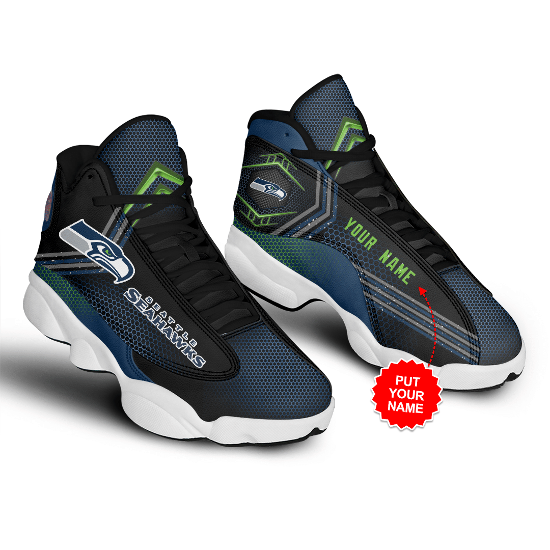 Seattle-Seahawks-MenS-Jordan-13-Custom-Name-Personalized-Shoes-1
