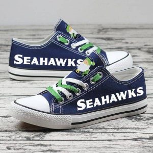 Seattle Seahawks NFL Football Christmas 1 Gift For Fans Low Top Custom Canvas Shoes LT0511