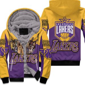 Shaquille Oneal 34 Los Angeles Lakers Nba Western Conference Unisex Fleece Hoodie