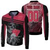 Skull Wisconsin Badgers 3D Personalized Fleece Bomber Jacket