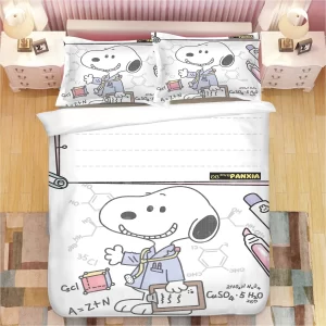Snoopy #5 Duvet Cover Pillowcase Bedding Set Home Bedroom Decor BS0206