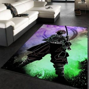 Tanjiro Kamado Demon Slayer Kimetsu No Yaiba Area Rug Carpet Living Room And Bedroom Rug