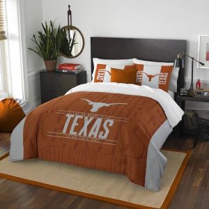 Texas Longhorns Bedding Set - 1 Duvet Cover & 2 Pillow Cases BS2640