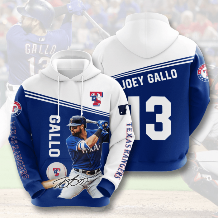 Texas Rangers 3D Hoodie