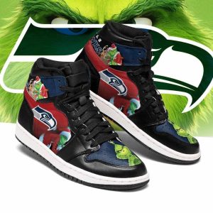 The Grinch Seattle Seahawks NFL Air Jordan 1 Sport Custom Sneakers JDH0122
