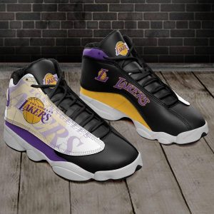 The Los Angeles Lakers Team Air Jordan 13 Custom Sneakers