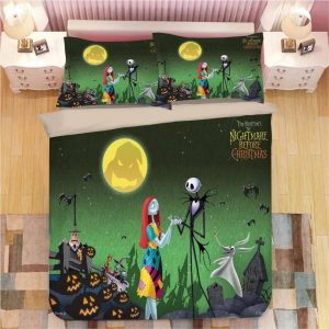 The Nightmare Before Christmas Jack Skellington #5 Duvet Cover Pillowcase Bedding Set BS0295