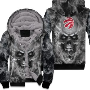 Toronto Raptors Nba Fans Skull Unisex Fleece Hoodie