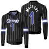 Tracy Mcgrady Orlando Magic 2003-04 Classics Black Inspired Style Fleece Bomber Jacket