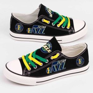 Utah Jazz NBA Basketball 4 Gift For Fans Low Top Custom Canvas Shoes LT0446