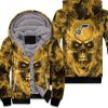 Utah Jazz Nba Fans Skull Unisex Fleece Hoodie