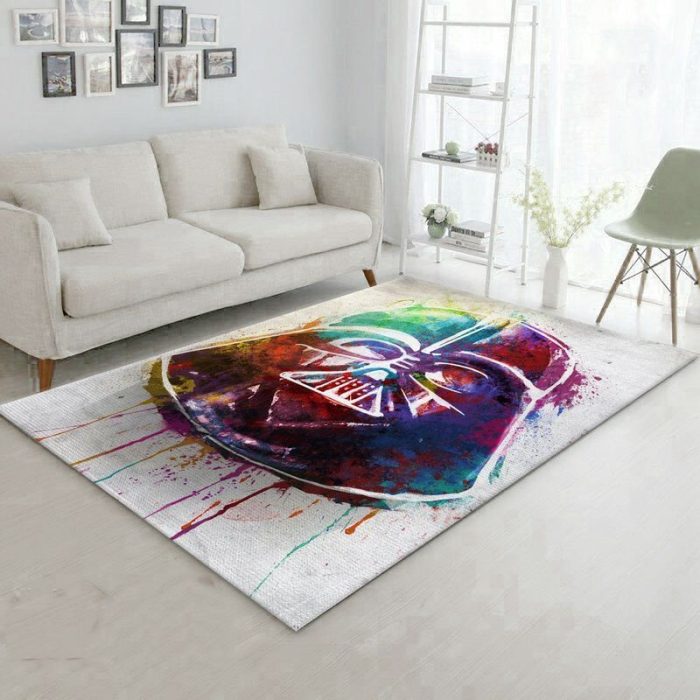Vader Splashed Rug Star Wars Visions Of Darth Vader Rug Area Rug Living Room And Bedroom Rug