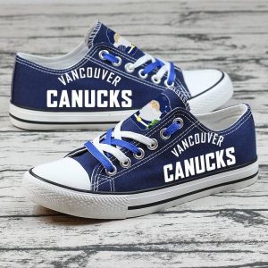 Vancouver Canucks NHL Hockey 2 Gift For Fans Low Top Custom Canvas Shoes LT0165