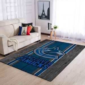 Vancouver Canucks NHL Team Logo Style Nice Gift Home Decor Rectangle Area Rug R2911
