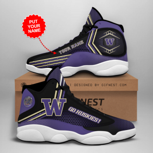 Washington Huskies Men's Jordan 13 Custom Name Personalized Shoes JD130656