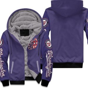 Washington Nationals 2020 Mlb Blue Us Flag Inspired Unisex Fleece Hoodie
