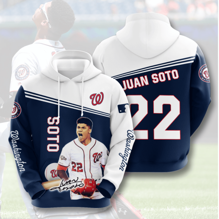 Washington Nationals 3D Hoodie