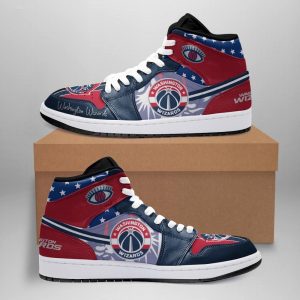 Washington Wizards Air Jordan 1 Sport Custom Sneakers JDH1988