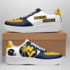 West Virginia Mountaineers Nike Air Force Shoes Unique Football Custom Sneakers
