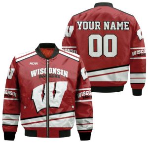 Wisconsin Badgers NCAA Mascot 3D Personalized Bomber Jacket BBJ1994