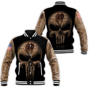 Camouflage Skull Washington Wizards American Flag Baseball Jacket BJ1800