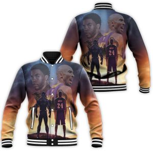 Chadwick Boseman And Kobe Bryant Black Panther Black Mamba For Fan 3D Baseball Jacket BJ1947